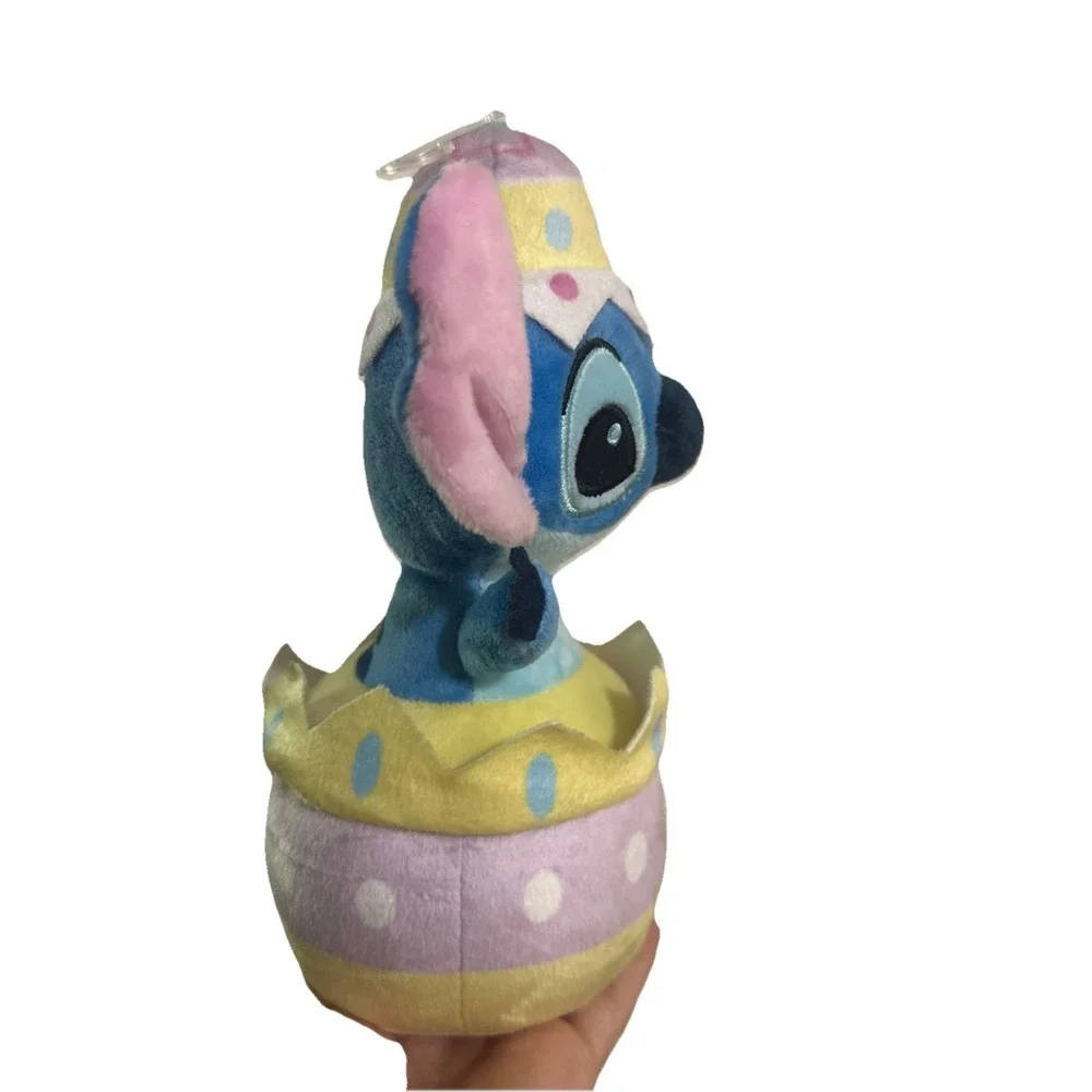 Stitch Easter‎ Bunny in Egg Ears Are Rustling Pastel NWT Soft Plush Disney Baby